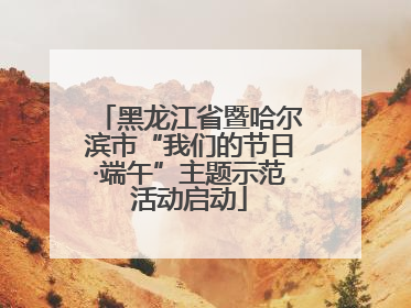 黑龙江省暨哈尔滨市“我们的节日·端午”主题示范活动启动