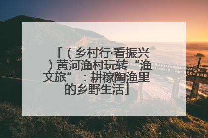 （乡村行·看振兴）黄河渔村玩转“渔文旅”：耕稼陶渔里的乡野生活