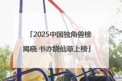 2025中国独角兽榜揭晓 书亦烧仙草上榜