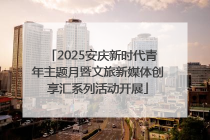 2025安庆新时代青年主题月暨文旅新媒体创享汇系列活动开展