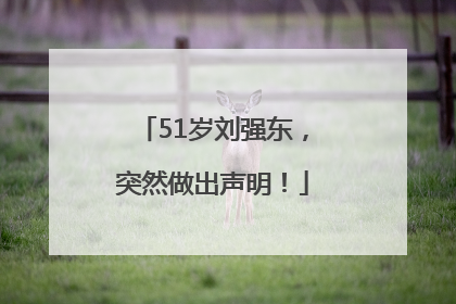 51岁刘强东，突然做出声明！