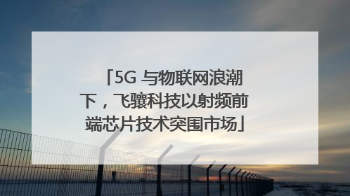 5G 与物联网浪潮下，飞骧科技以射频前端芯片技术突围市场