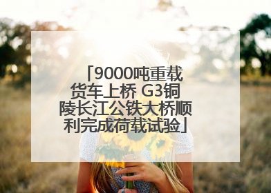 9000吨重载货车上桥 G3铜陵长江公铁大桥顺利完成荷载试验